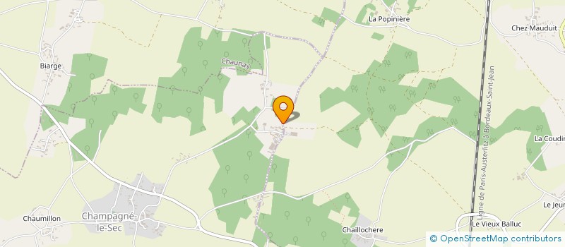 localisation de l'entreprise SCEA DU NOYER à CHAMPAGNE-LE-SEC