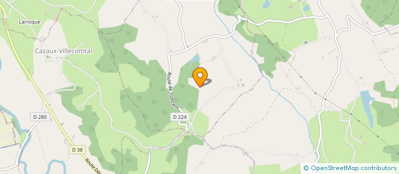 localisation de l'entreprise SCEA DU PAOULOU  CAZAUX-VILLECOMTAL