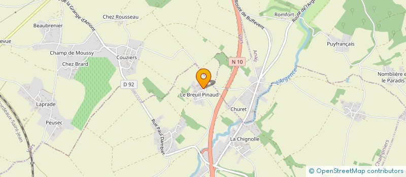 localisation de l'entreprise SCEA DU PARC à CHAMPNIERS