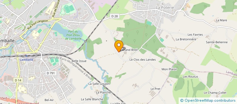 localisation de l'entreprise SCEA DU PERTUIS à LAMBALLE-ARMOR