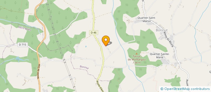 localisation de l'entreprise SCEA DU PETIE  BONNUT