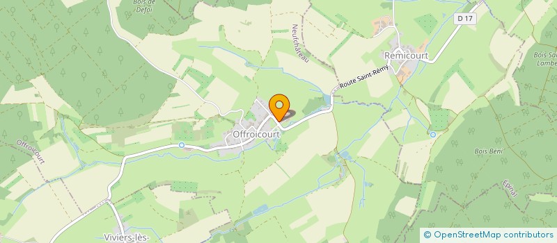 localisation de l'entreprise SCEA DU PETIT ETANG  OFFROICOURT