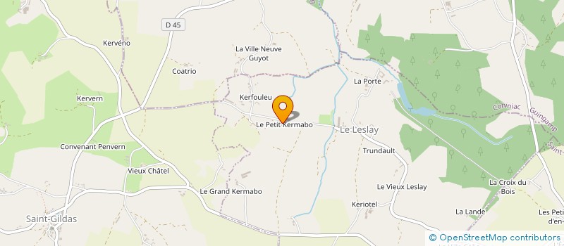 localisation de l'entreprise SCEA DU PETIT KERMABO à LE LESLAY