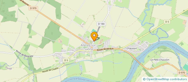 localisation de l'entreprise SCEA DU PETIT PUSSEY à ALLEREY-SUR-SAONE