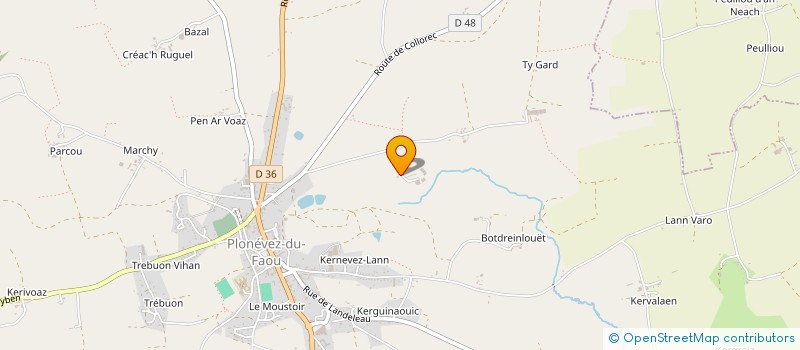 localisation de l'entreprise SCEA DU PETIT SOMMET à PLONEVEZ-DU-FAOU