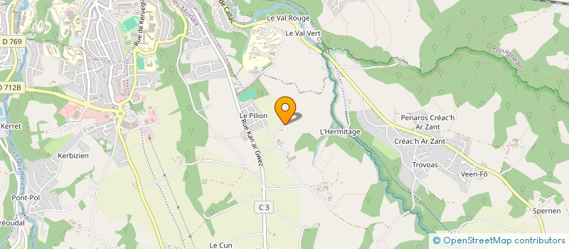 localisation de l'entreprise SCEA DU PILLION à PLOURIN-LES-MORLAIX