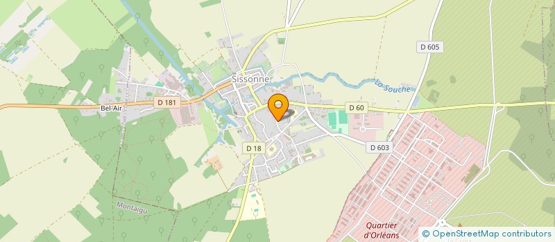 localisation de l'entreprise SCEA DU PLEIN AIR à SISSONNE