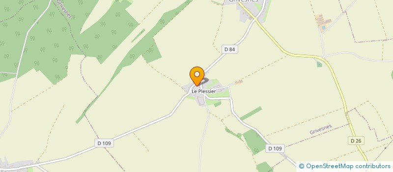 localisation de l'entreprise SCEA DU PLESSIER à GRIVESNES