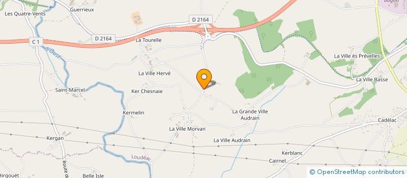 localisation de l'entreprise SCEA DU POINT DU JOUR à LOUDEAC