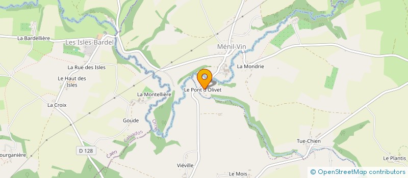 localisation de l'entreprise SCEA DU PONT D'OLIVET à BAZOCHES-AU-HOULME