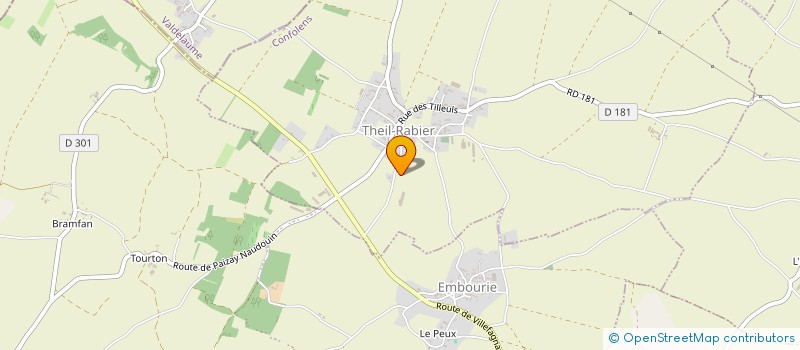 localisation de l'entreprise SCEA DU POTONNIER à THEIL-RABIER
