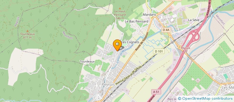 localisation de l'entreprise SCEA DU PRA  PEYRUIS