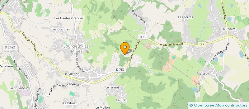 localisation de l'entreprise SCEA DU PRASLON à SOURCIEUX-LES-MINES
