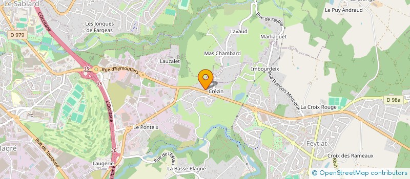 localisation de l'entreprise SCEA DU PRE SAINT YRIEIX  FEYTIAT