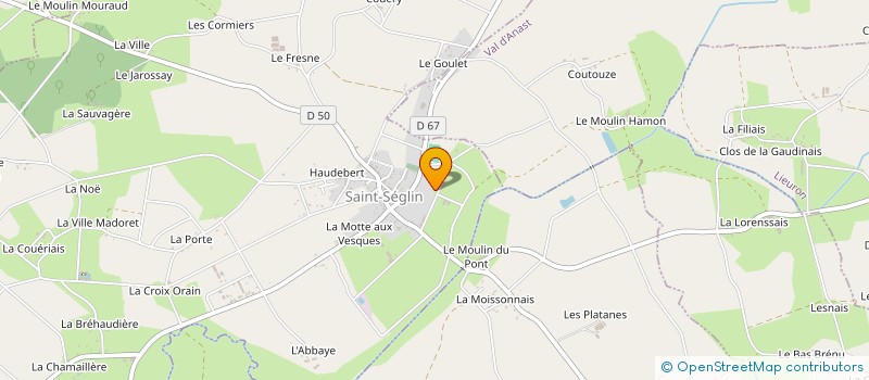 localisation de l'entreprise SCEA DU PRE THEBAULT  SAINT-SEGLIN