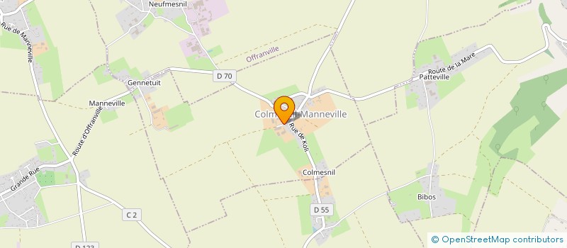 localisation de l'entreprise SCEA DU PRIEURE  COLMESNIL-MANNEVILLE