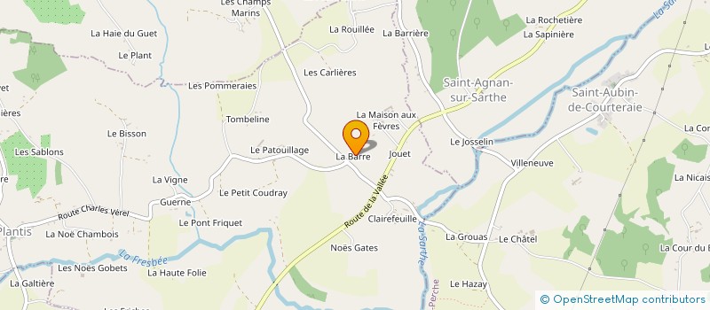 localisation de l'entreprise SCEA DU PRIEURE DE LA BARRE à SAINT-AGNAN-SUR-SARTHE