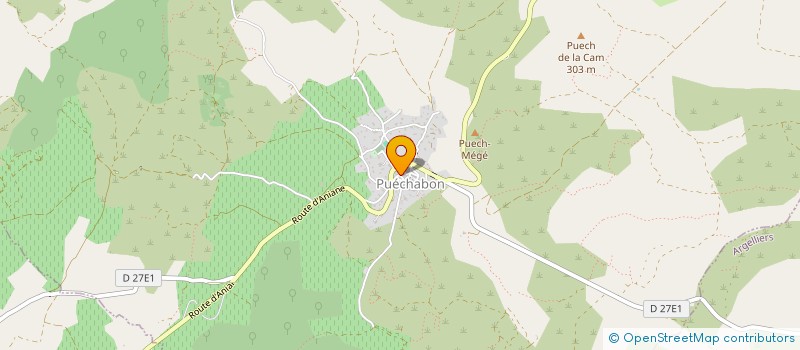 localisation de l'entreprise SCEA DU PUECH AUGER à MONTPEYROUX