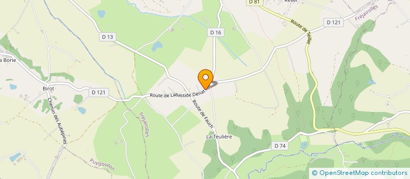 localisation de l'entreprise SCEA DU PUECH D'ARTHUS à FREJAIROLLES