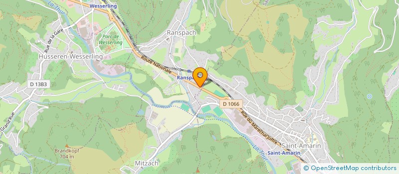 localisation de l'entreprise SCEA DU RENZBURN à HUSSEREN-WESSERLING
