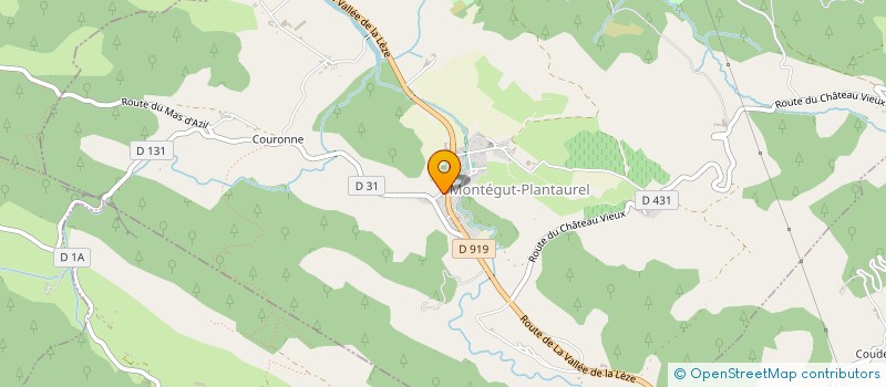 localisation de l'entreprise SCEA DU ROC DE COULOUM à MONTEGUT-PLANTAUREL