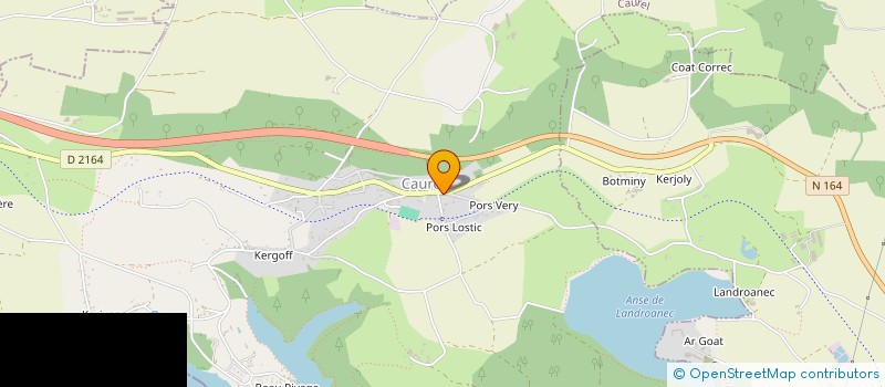 localisation de l'entreprise SCEA DU ROC'HELL  CAUREL