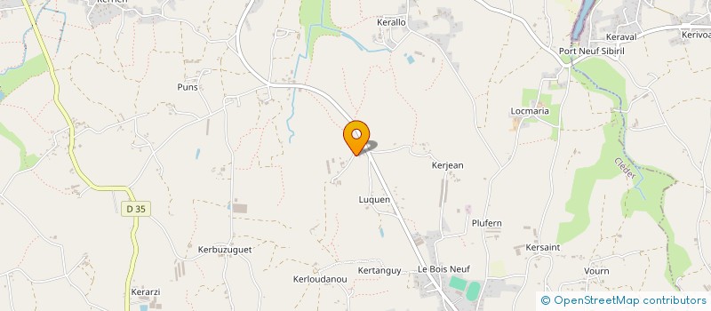 localisation de l'entreprise SCEA DU ROCHER à CLEDER