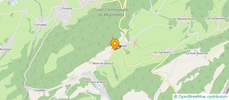 localisation de l'entreprise SCEA DU RONDOT à MONTLEBON