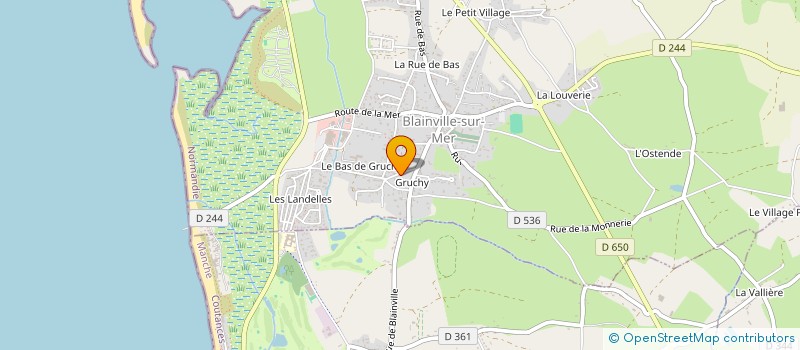 localisation de l'entreprise SCEA DU RONQUET à BLAINVILLE-SUR-MER