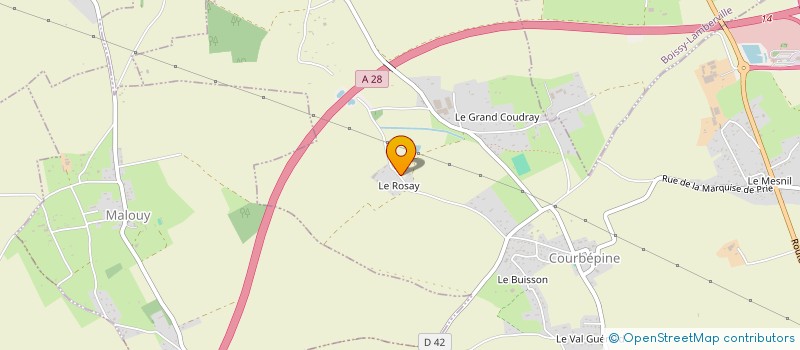 localisation de l'entreprise SCEA DU ROSAY  COURBEPINE