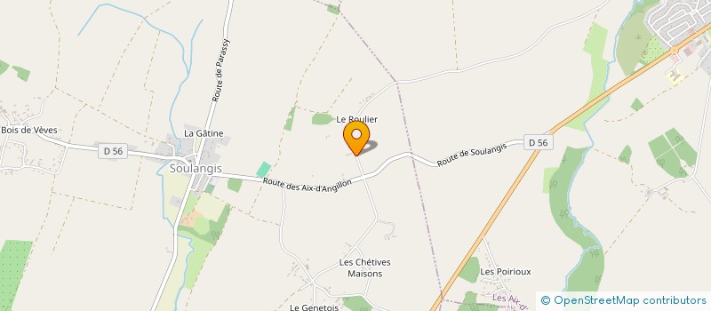 localisation de l'entreprise SCEA DU ROULIER  SOULANGIS