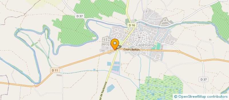 localisation de l'entreprise SCEA DU SAINT LAURENT à CAPESTANG