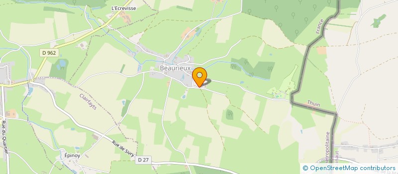 localisation de l'entreprise SCEA DU SARRAZIN  BEAURIEUX