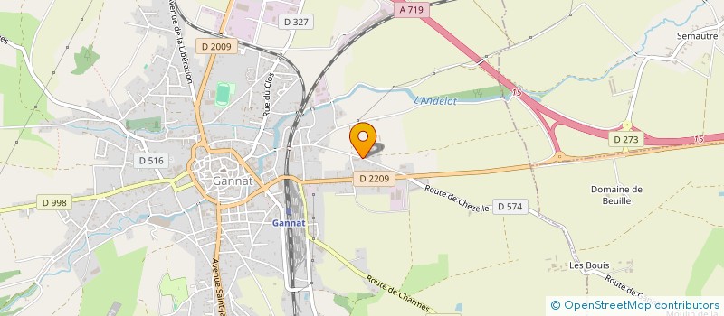 localisation de l'entreprise SCEA DU SORBIER  GANNAT