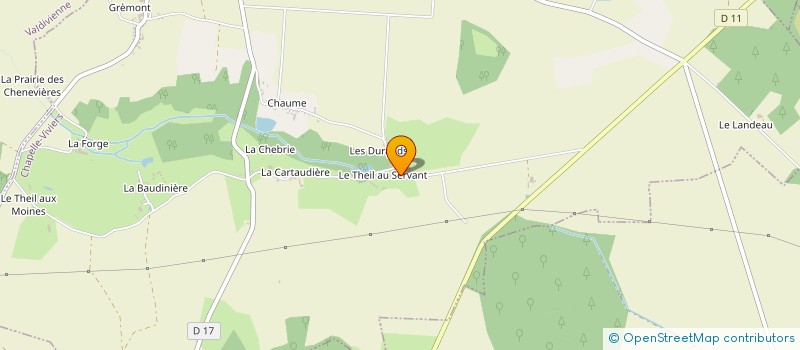 localisation de l'entreprise SCEA DU THEIL AU SERVANT à CHAPELLE-VIVIERS