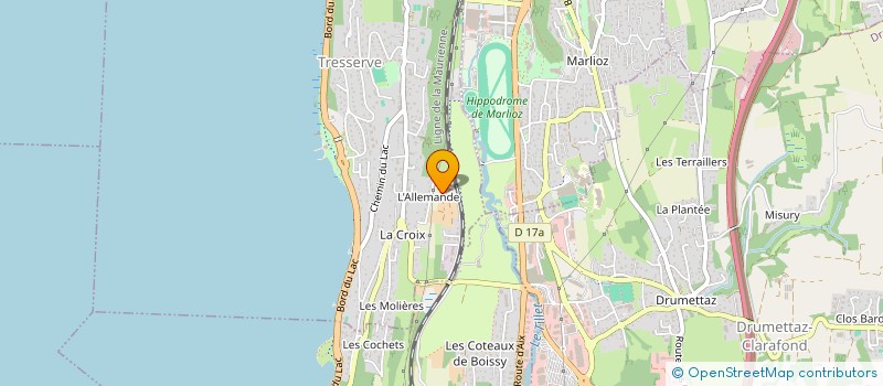 localisation de l'entreprise SCEA DU TILLET  TRESSERVE