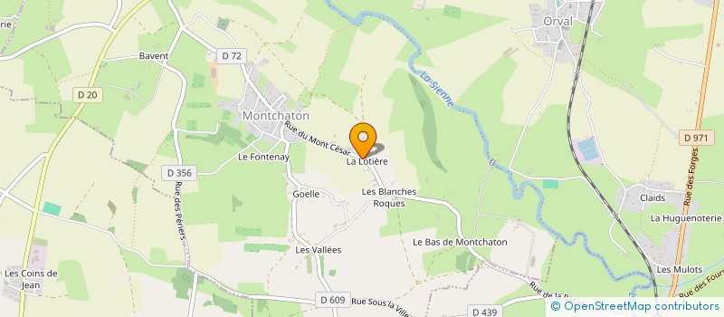 localisation de l'entreprise SCEA DU VAL DE SIENNE à ORVAL SUR SIENNE