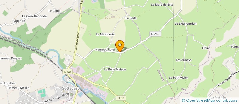 localisation de l'entreprise SCEA DU VAL PIOT à SOTTEVAST