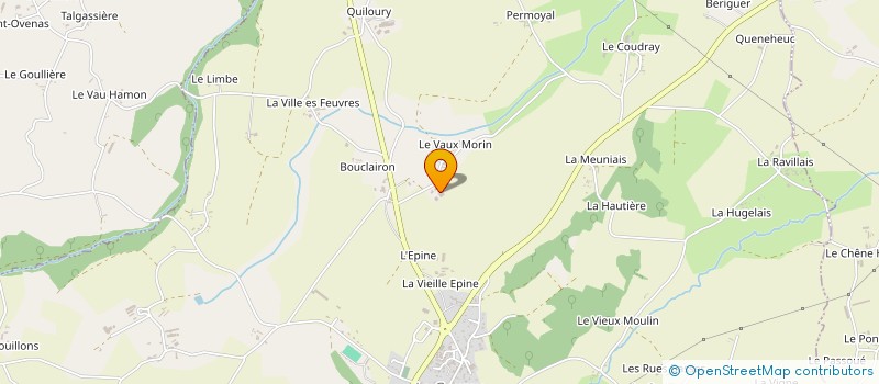 localisation de l'entreprise SCEA DU VAU MORIN à LE MENE