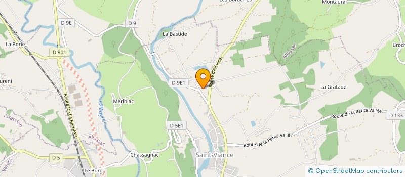 localisation de l'entreprise SCEA DU VERDIER  ALLASSAC