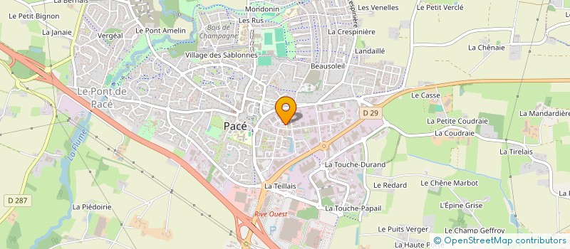 localisation de l'entreprise SCEA DU VERGER à PACE