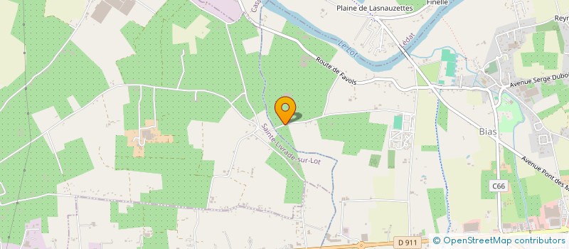 localisation de l'entreprise SCEA DU VERGER DE GUILLAMOU à BIAS