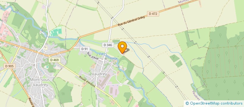 localisation de l'entreprise SCEA DU VILLOT  VAUDREY