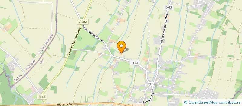 localisation de l'entreprise SCEA  DU YER à GER
