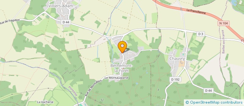 localisation de l'entreprise SCEA DUBOIS  BETHEMONT-LA-FORET