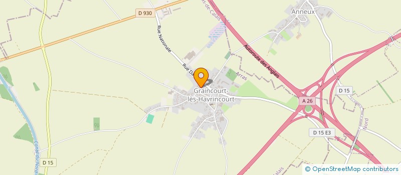 localisation de l'entreprise SCEA DUBOIS MATHIEU  GRAINCOURT-LES-HAVRINCOURT