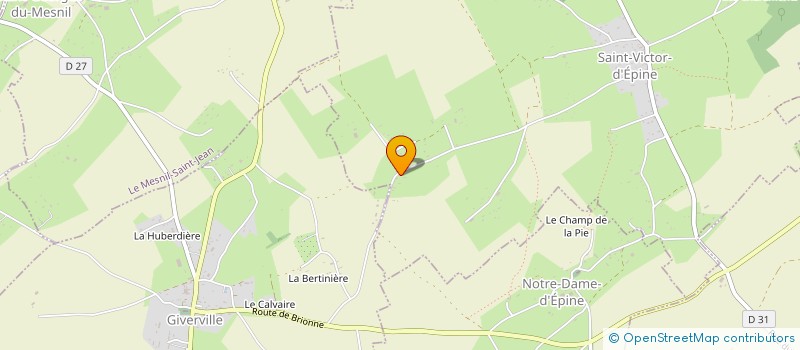 localisation de l'entreprise SCEA DUHAMEL FRERES  SAINT VICTOR D'EPINE