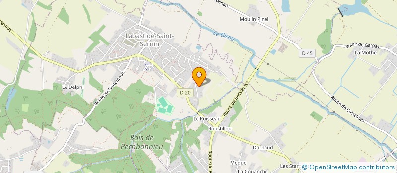 localisation de l'entreprise SCEA DUMAS  LABASTIDE-SAINT-SERNIN