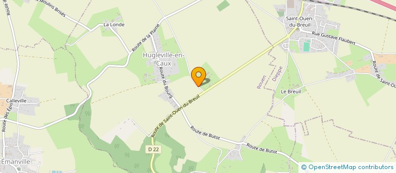 localisation de l'entreprise SCEA DUPUICH  HUGLEVILLE-EN-CAUX