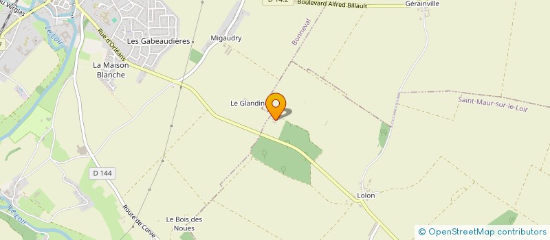 localisation de l'entreprise SCEA DURAND GOUACHE à ST MAUR SUR LE LOIR